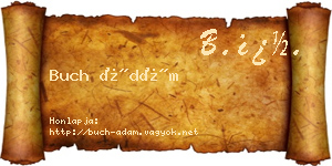 Buch Ádám névjegykártya